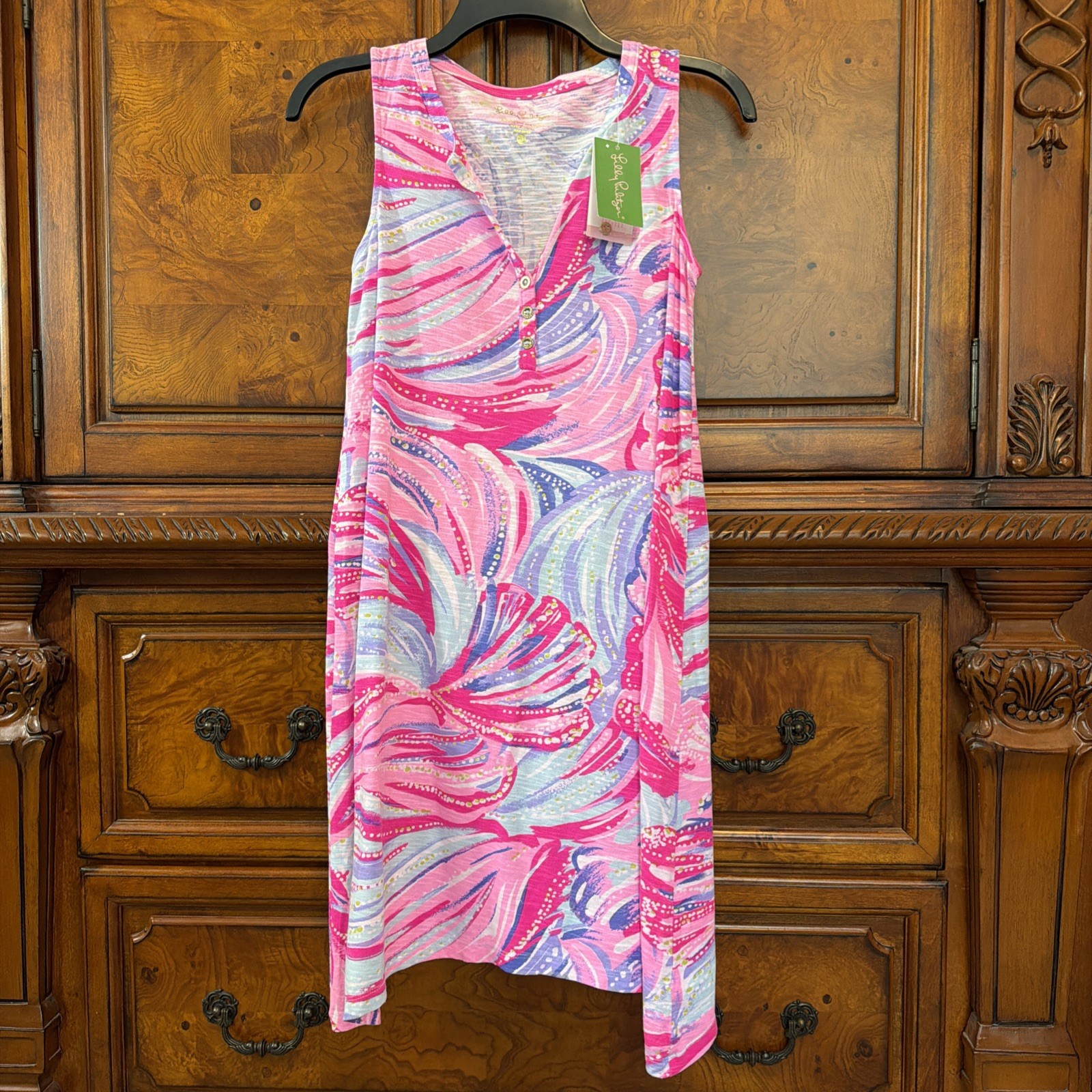 LILLY PULITZER Havana Dress RESORT WEAR SHIFT, SZ XXS PINK NWT RETAIL 98$