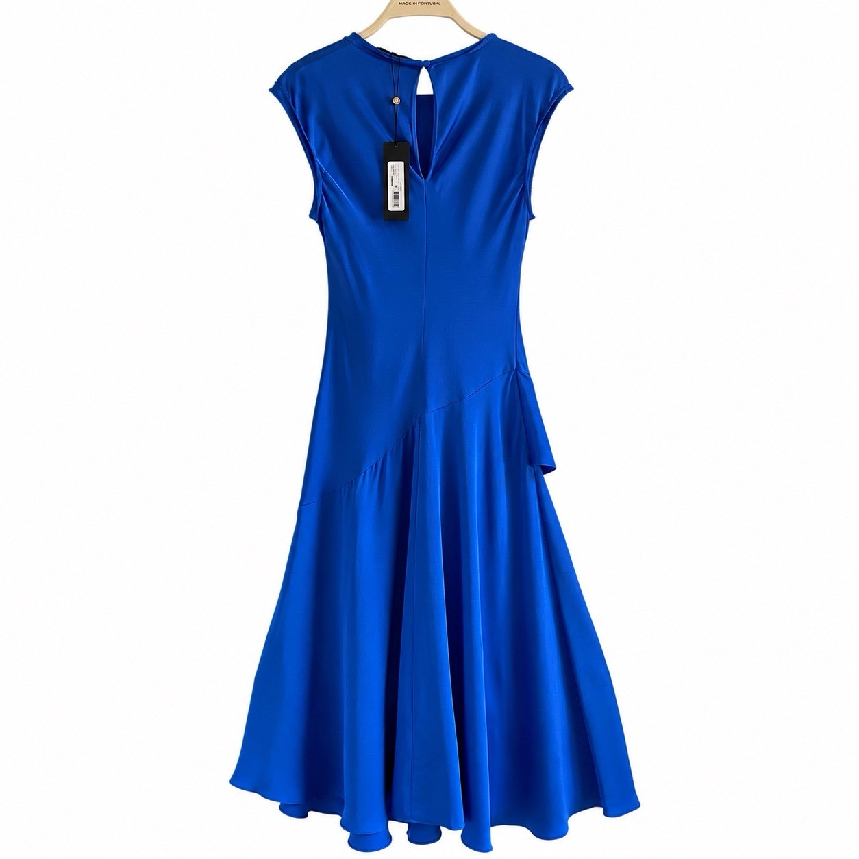 NWT Kobi Halperin Lili Bias Cut Blue Jay Long Midi Dress Evening Wedding Guest S