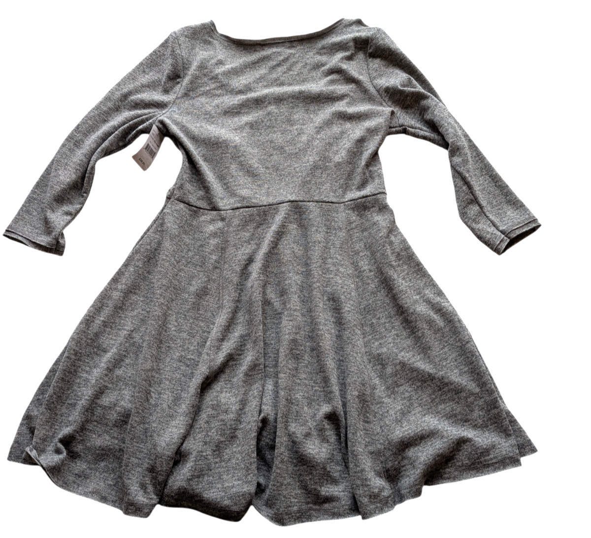 NEW Cloud Chaser Gray Sweater Mini Dress Tunic Winter Fashion Size L