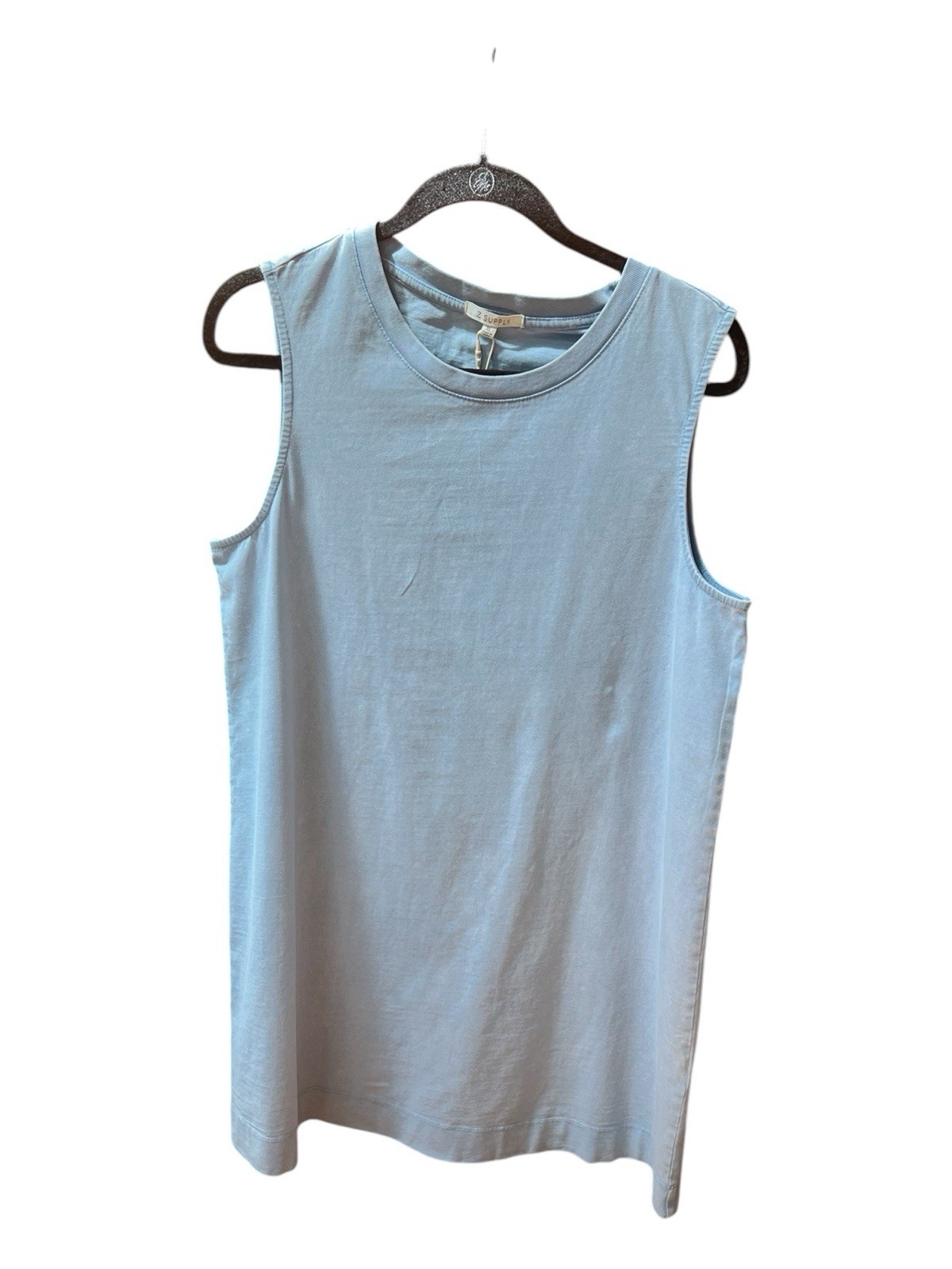 Z Supply Washed Indigo Alone Mini Dress 100% Cotton NWT XL