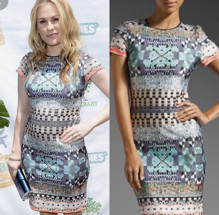 Clover Canyon Dress Bodycon Sookie Stackhouse True Blood Blue Neoprene