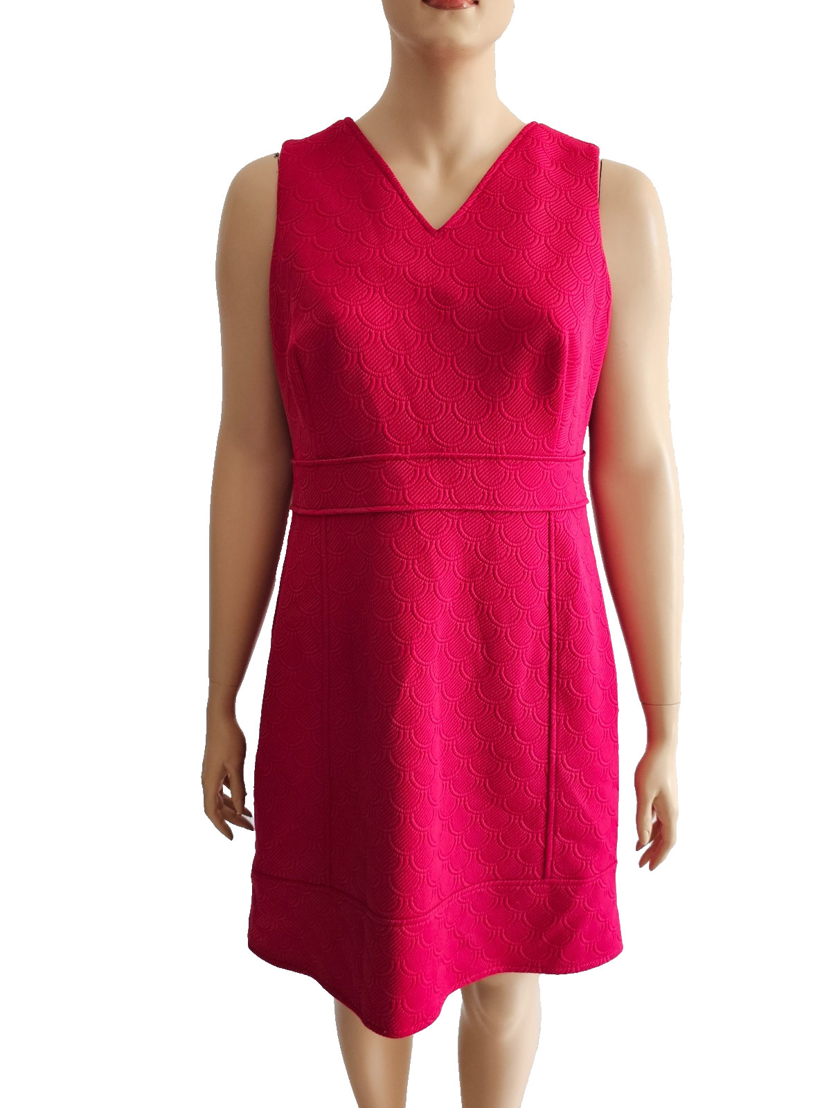 TU size 50 shift dress bodycon red textured material sexy elegant