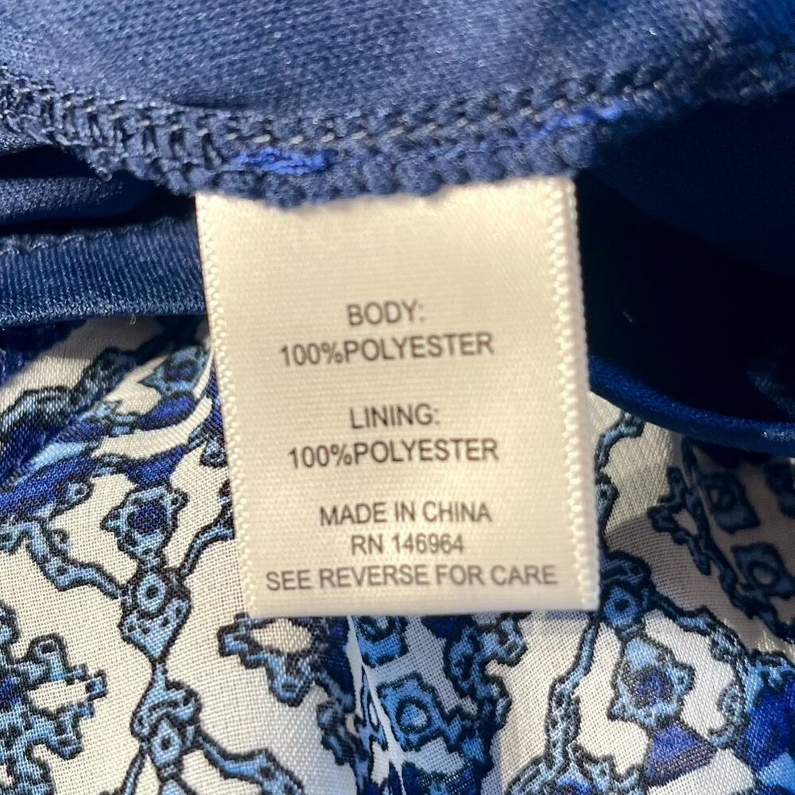 ‘Bethany’ Vintage 90s Ruffle Tiered Blue and White Print Slip On Dress Size 6P