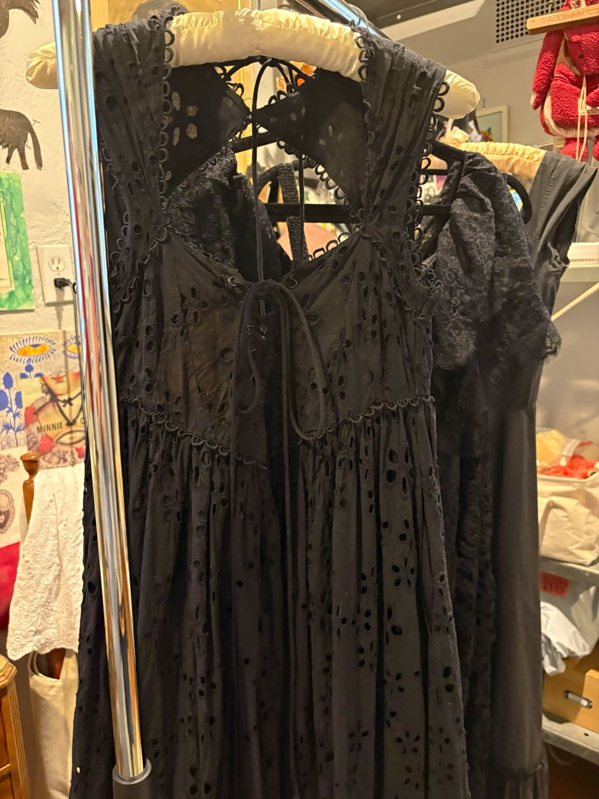 Lot of 4 Midi Summer Dresses, eyelet, lace, Inc For Love & Lemons, Zara S