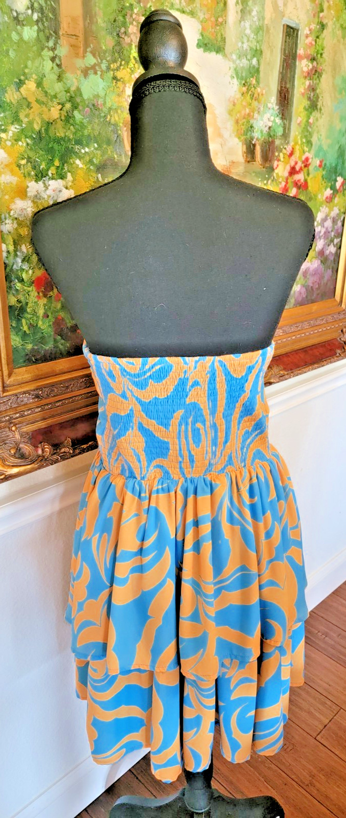 FLYING TOMATO Back To The Start Women’s Large Strapless Hawaiian Summer Dress
