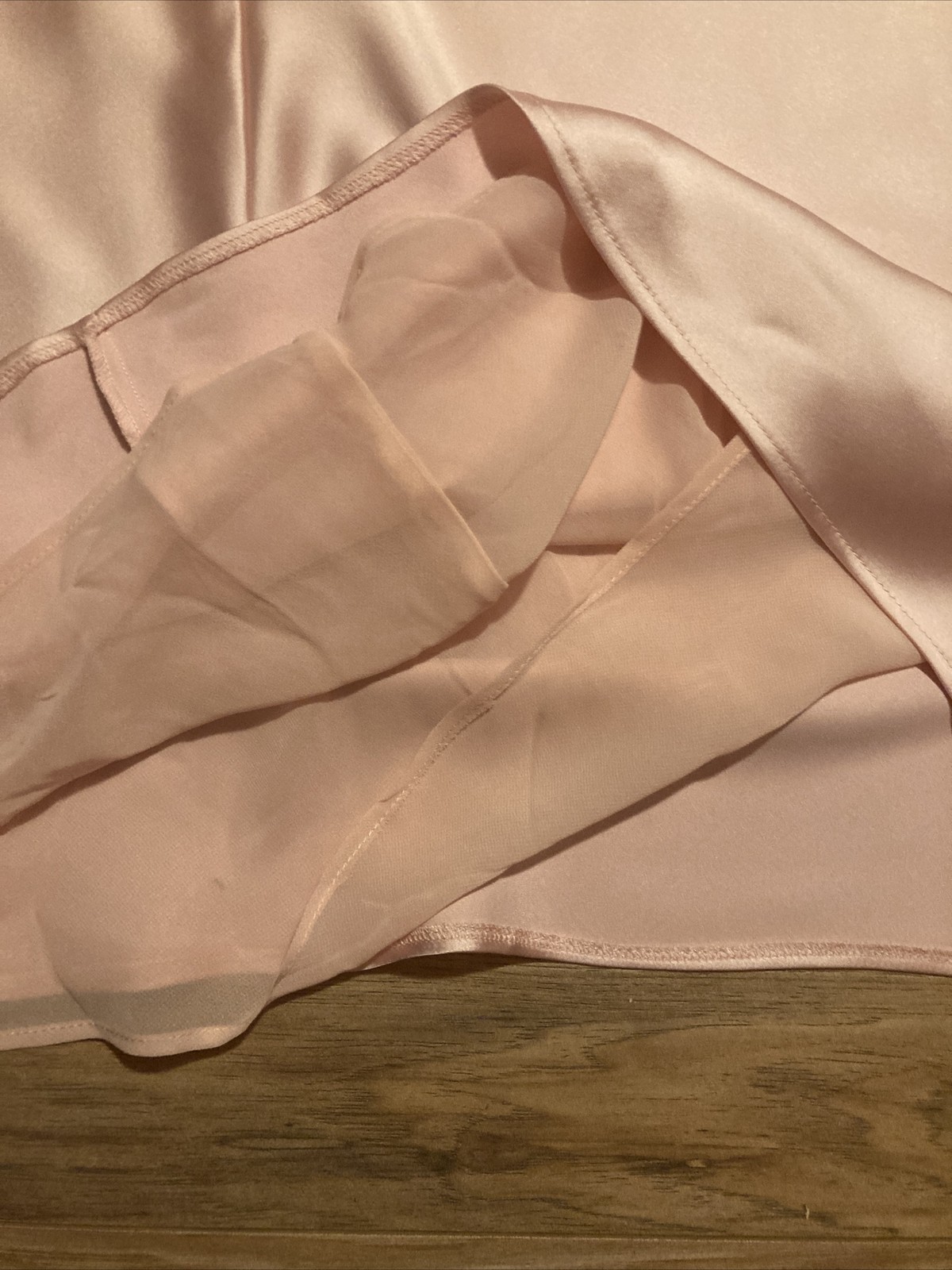 Zara Sleeveless Straps Back Lined Pink Satin Maxi Dress Size S
