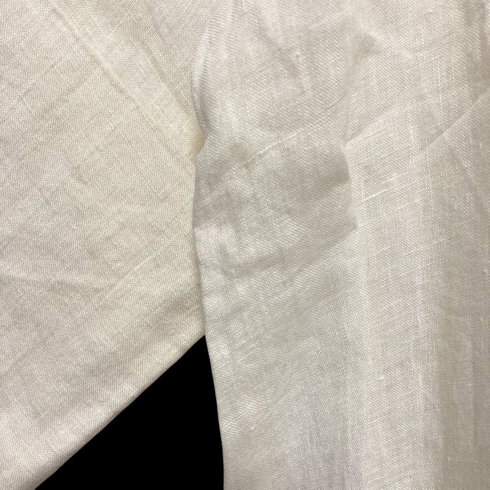 23SS JOURNAL STANDARD 60 Linen Stand Collar Dress in White Women USED