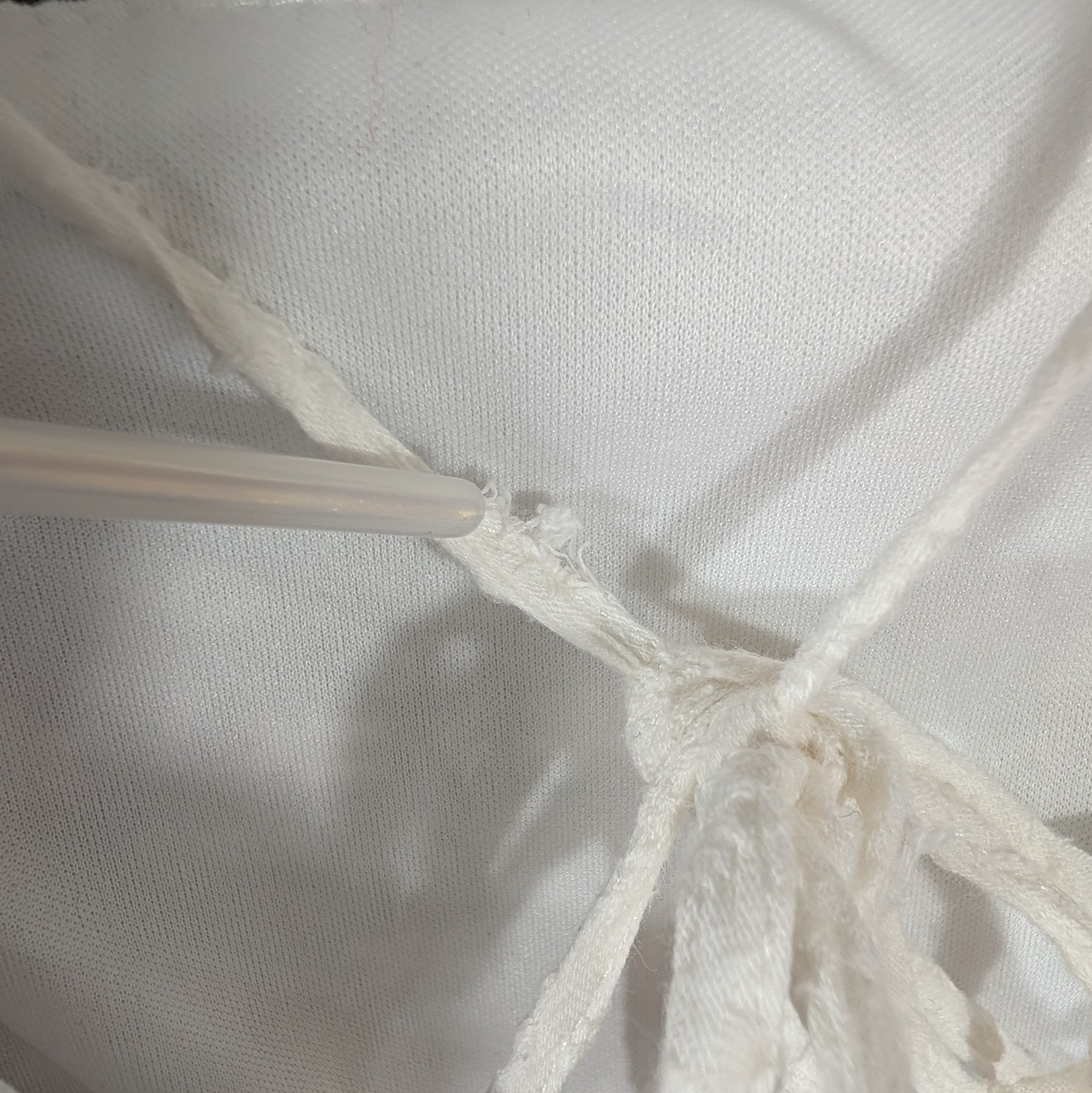 Altar’d State Backless Bubble Hem White Eyelet Dress Size L Cottagecore Western