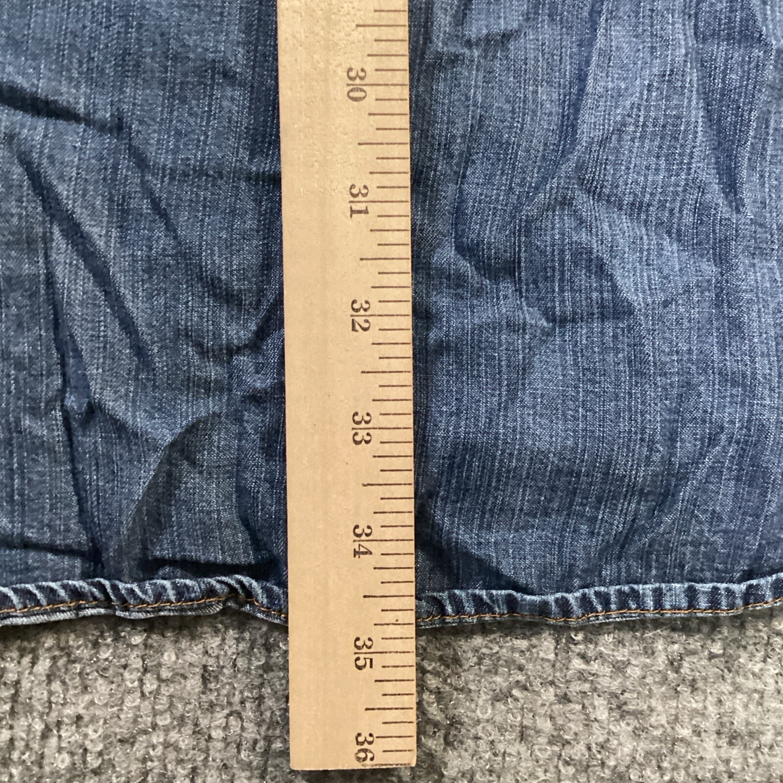 Philosophy Dress Womens Extra Large Chambray Solid Lace Up Lightweight