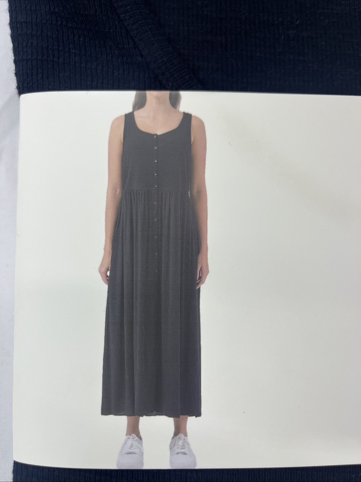 Frye Women’s Easy Button Front Side Pockets & Comfy Fit Dress Black Beauty XXL