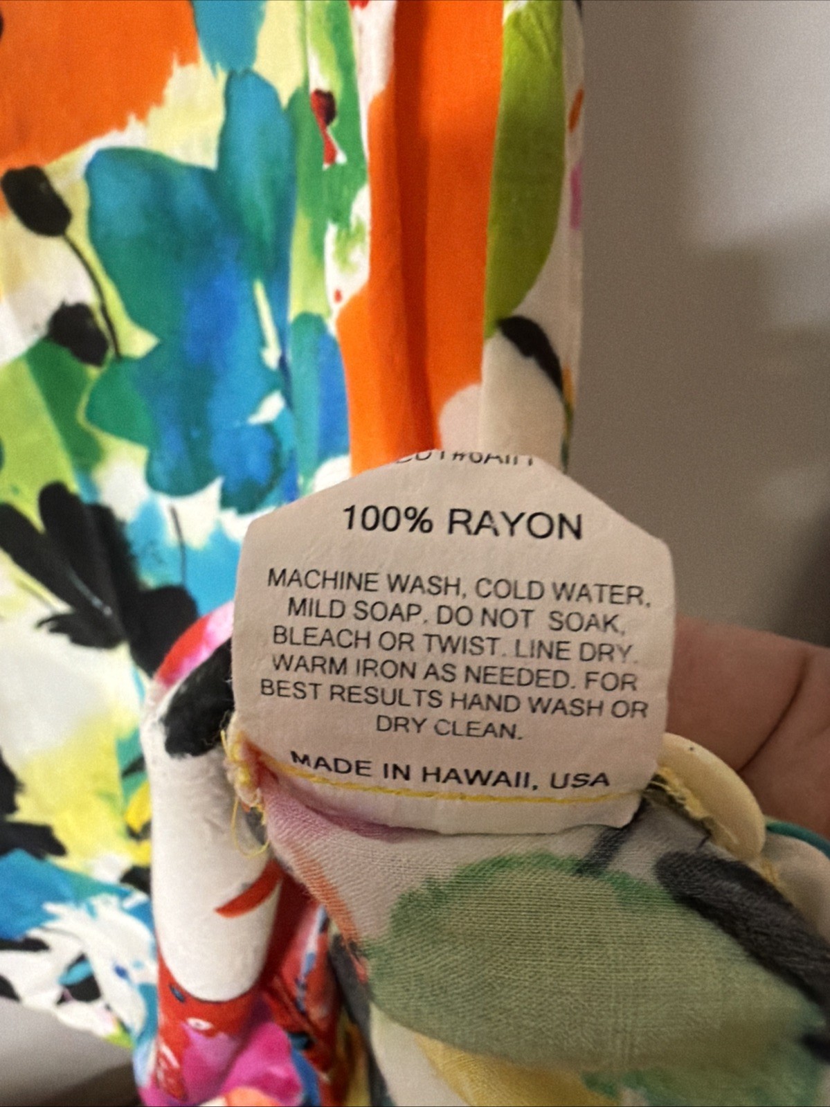 Jan’s World Floral Tropical Vacation Midi Dress Button Size S Beach Cover Up