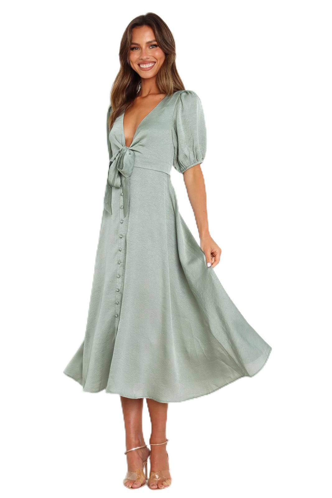 Petal & Pup Piper Dress Sage 10