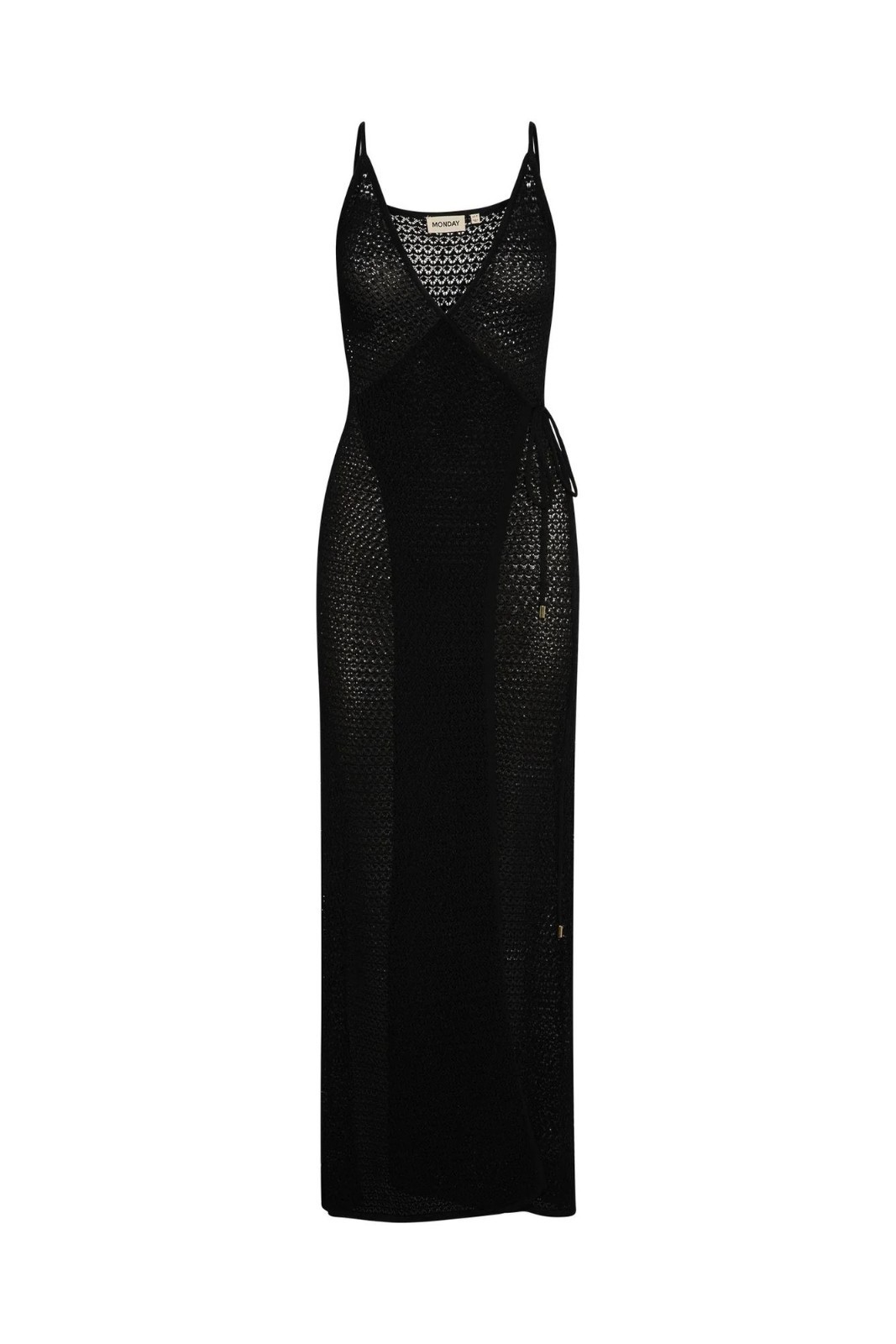 MONDAY Swimwear Levanzo Dress in Black Lace Crochet