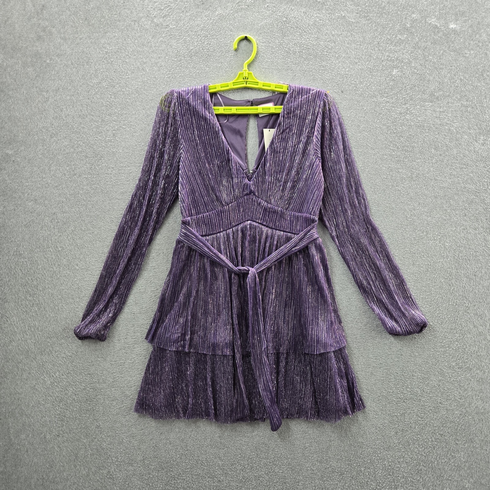 Mi Ami For Francesca’s Women Dress M Purple Fit & Flare Party/cocktail Mini NWT