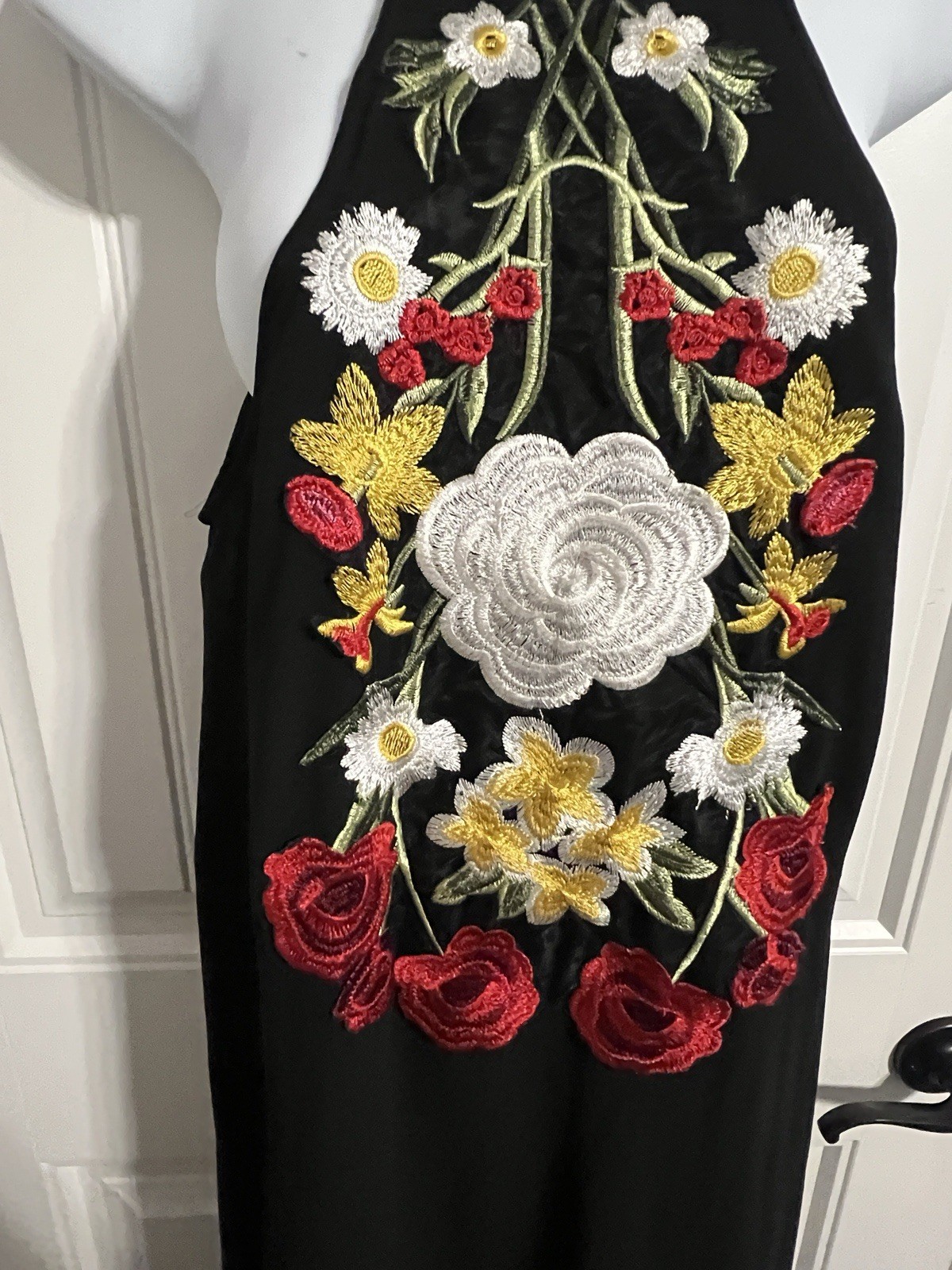 Gianni Bini NEW Short Black Dress w/Sheer Maxi Overlay. High Side Slits. Size S