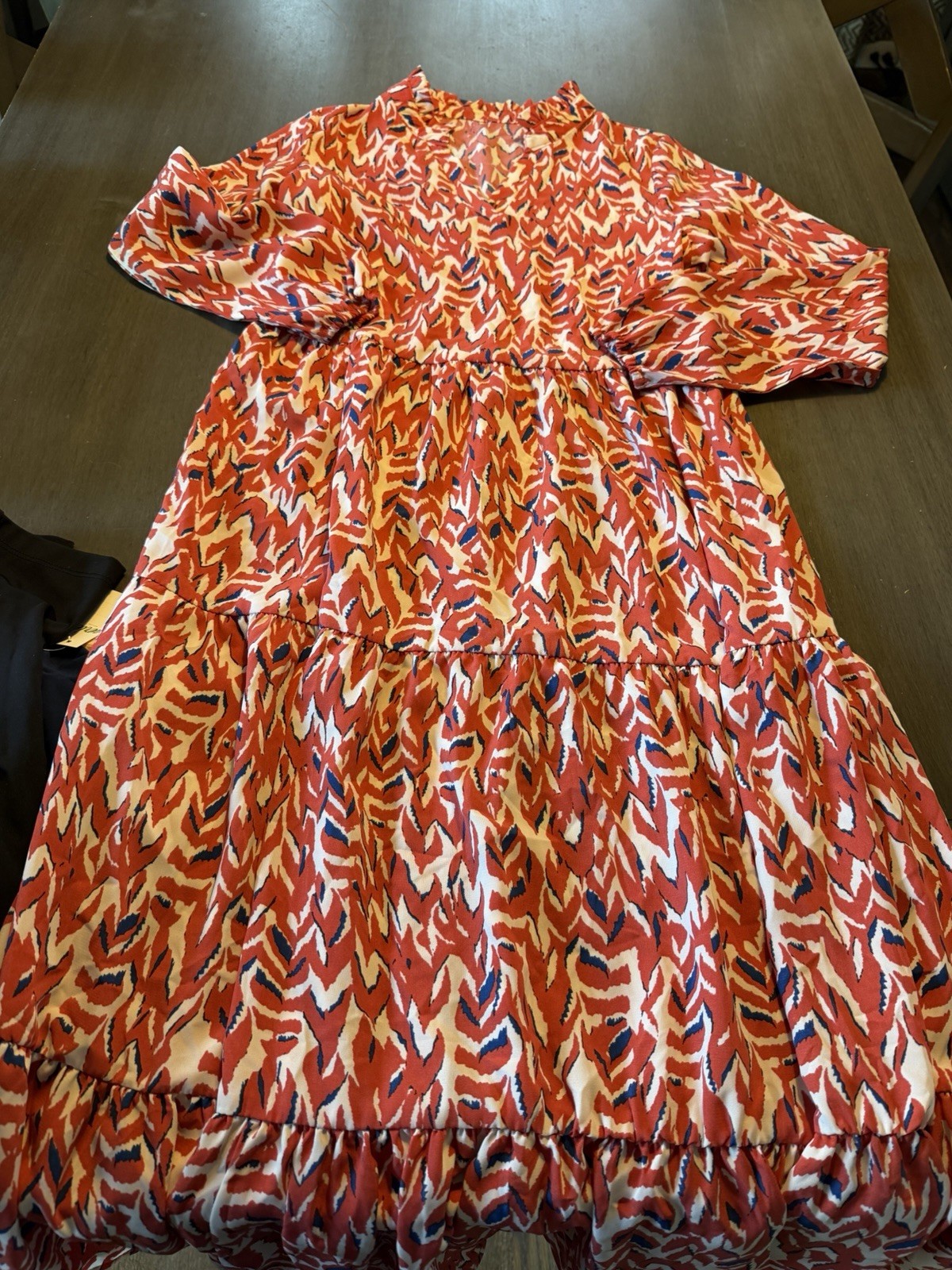 ELIZABETH KELLY Floral Long Sleeve Long Dress NWT Size Small