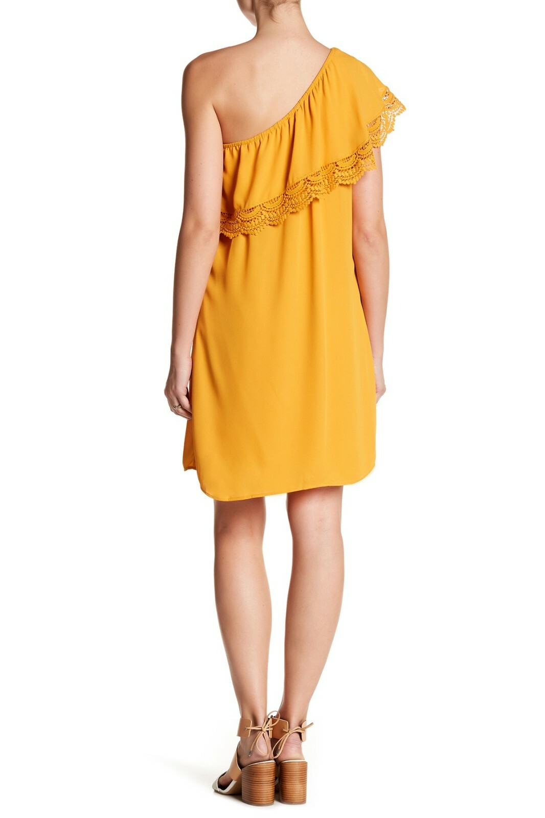 DR2 By Daniel Rainn Womens One Shoulder Solid Dress-Size S