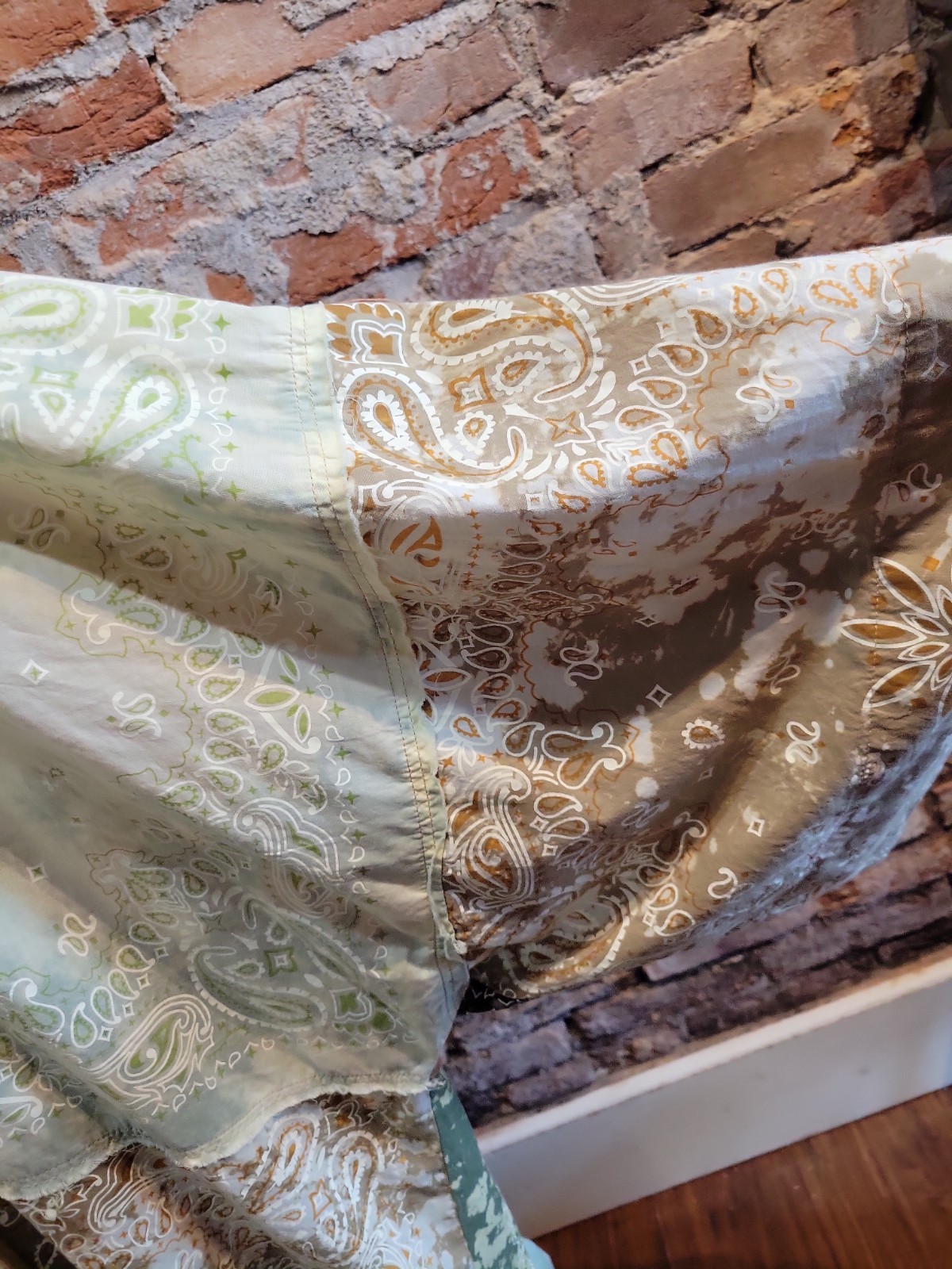 Jaded Gypsy Large/XL Patchwork Duster Maxi Dress Earthtones Cotton
