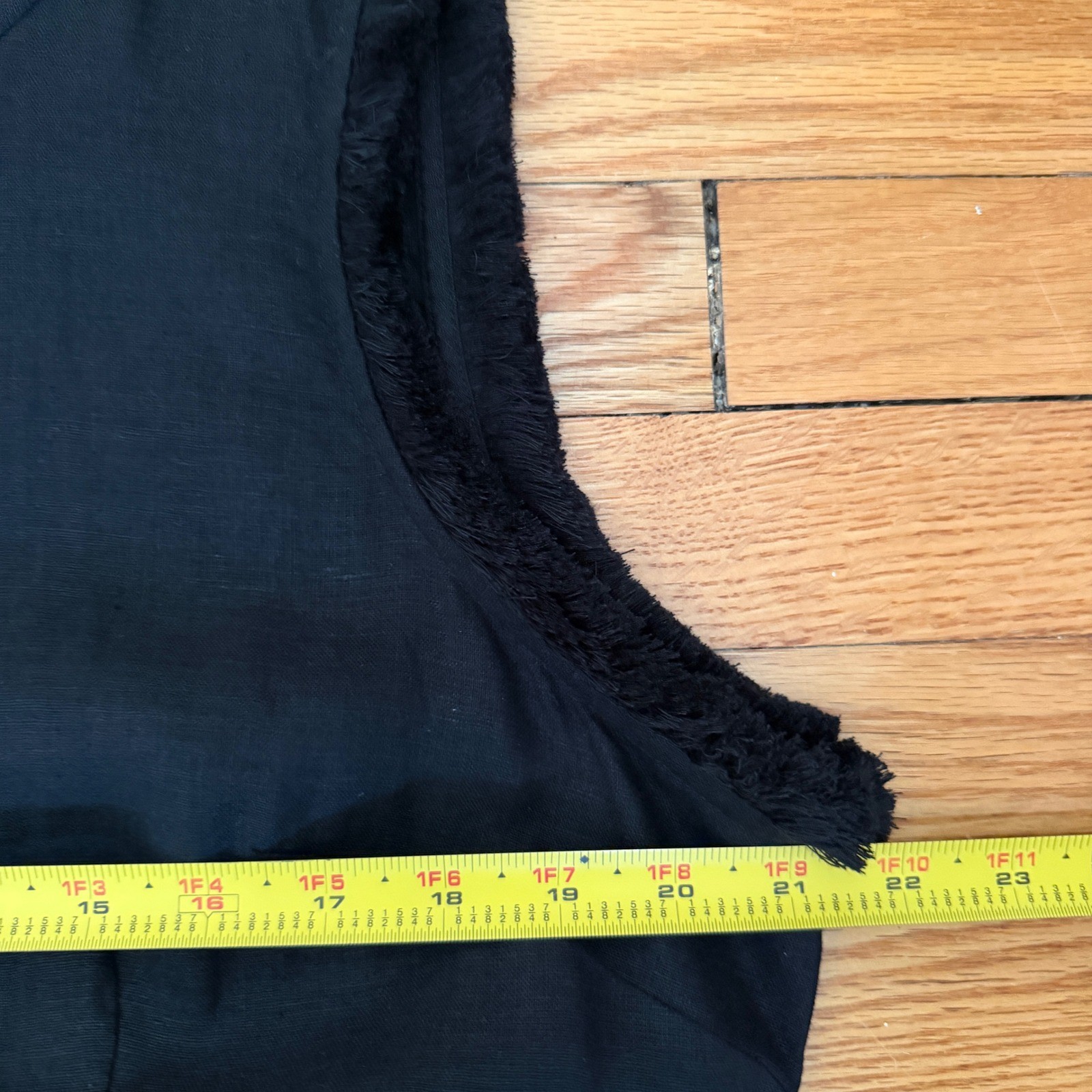 J Crew Black Linen Button Front Belted Midi/Maxi Shirtdress Sz XL: Preppy