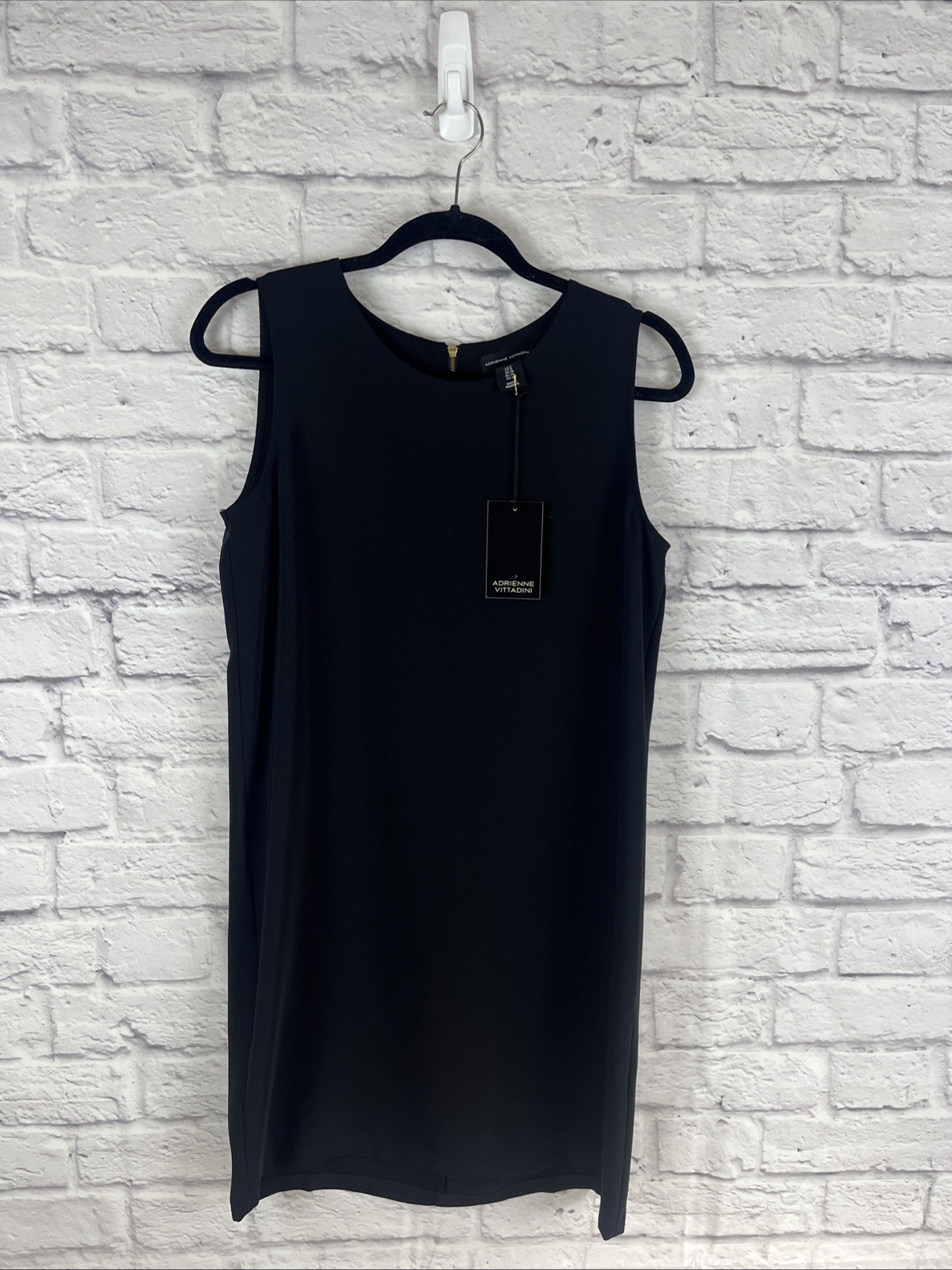 Adrienne Vittadini NWT Classic Elegant Capsule Wardrobe Black Sheath Dress 6