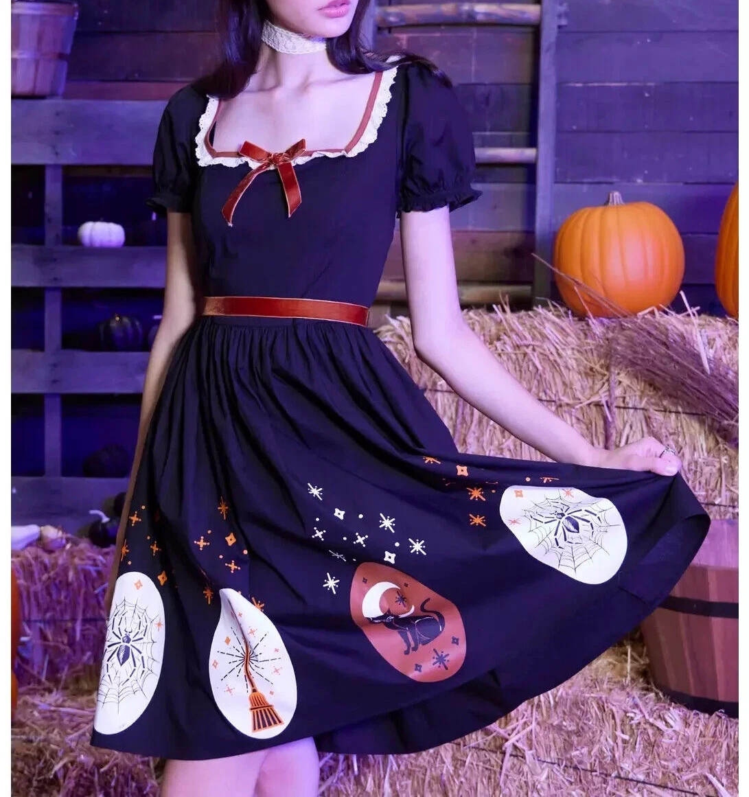 Disney Parks Dress Shop M Hocus Pocus Retro Icons Halloween Binx Cat Witch