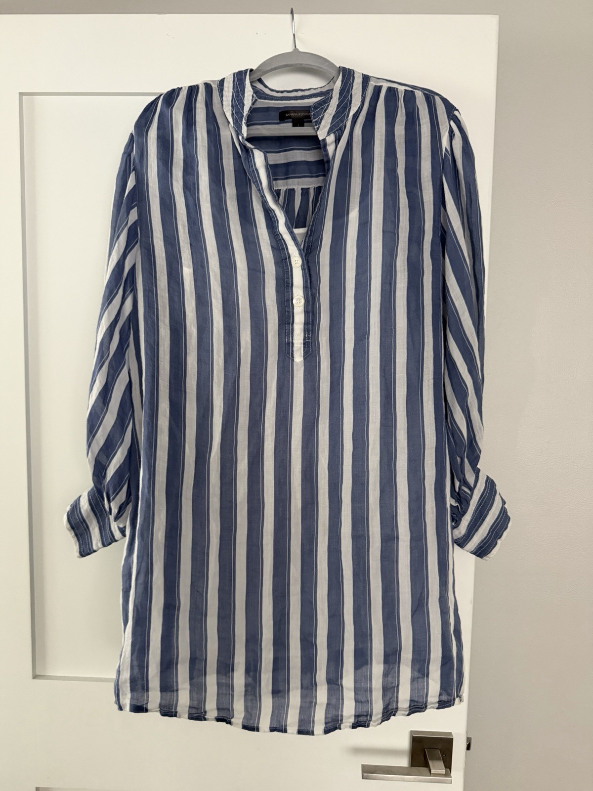 Banana Republic, Blue Striped Dress Women’s Large