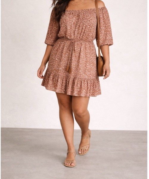 Gentle Fawn Stella Dusty Pink Patterned Dress Boho Peasant Cottage Core Western