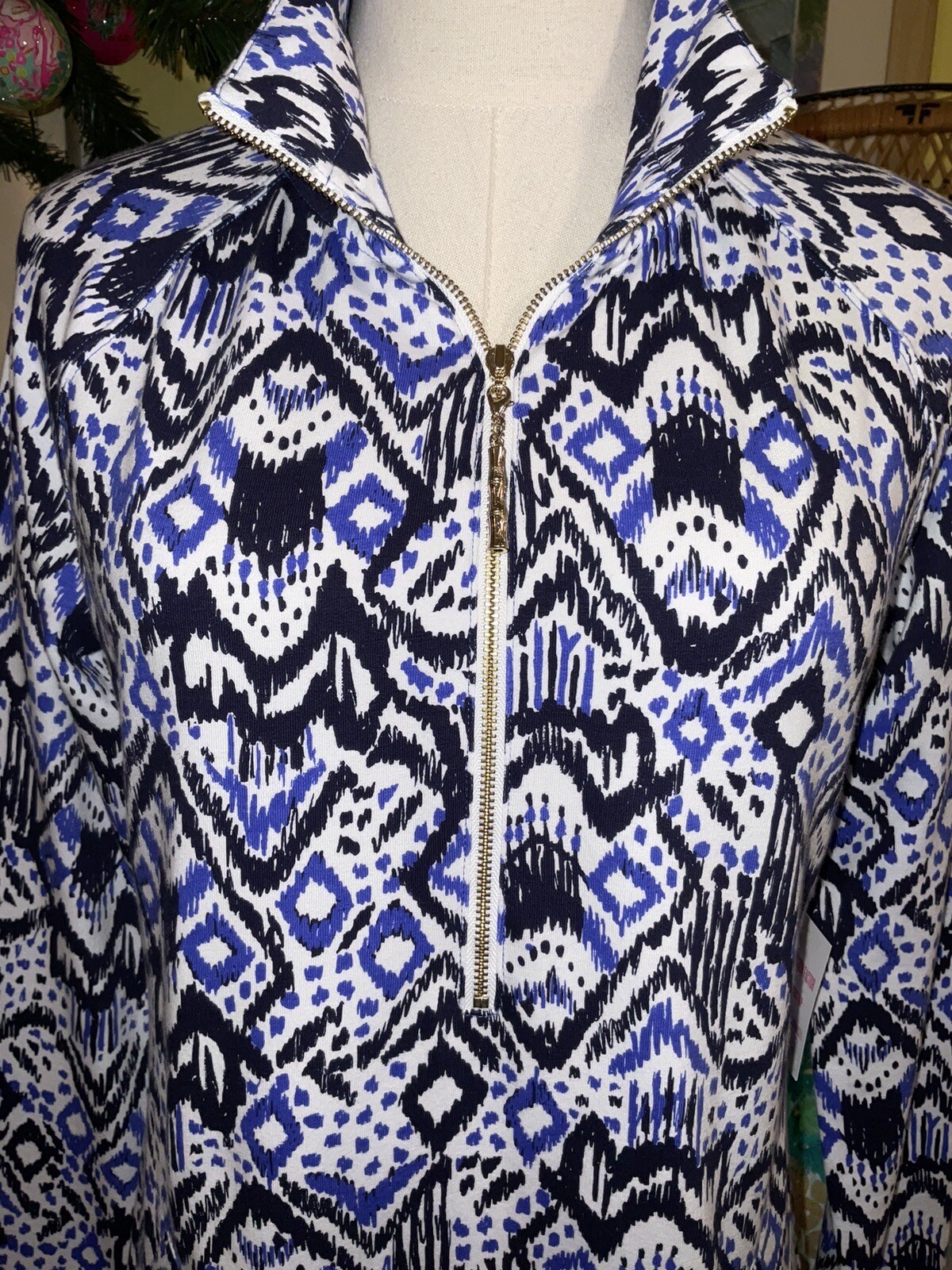 Lilly Pulitzer NWT UPF 50+ Skipper Popover Dress Oh My Cod $158 Size S,L