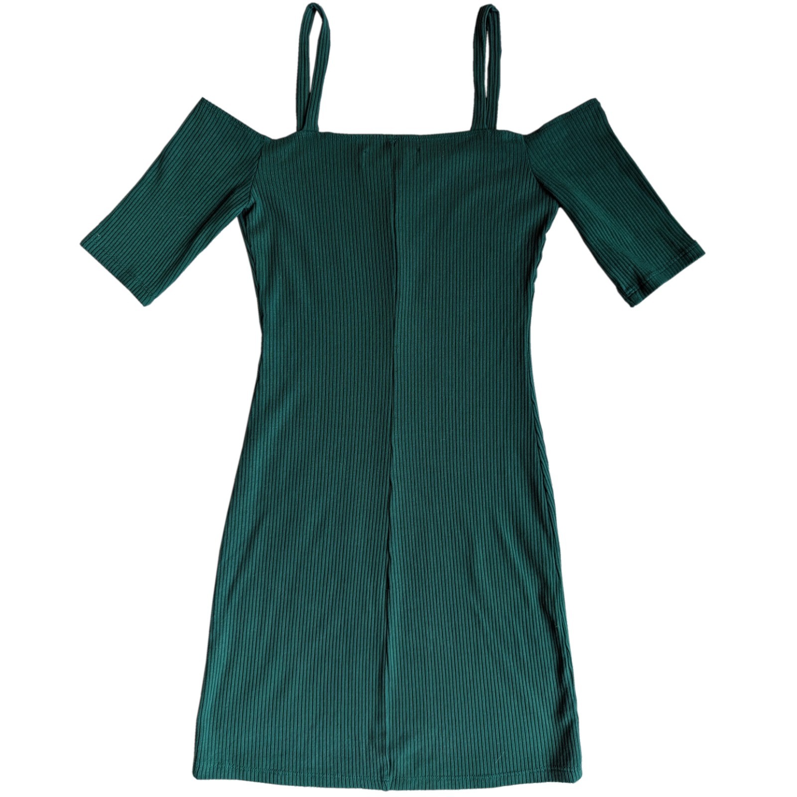 Reformation Kipling Green Ribbed Bodycon Mini Dress Women’s | S