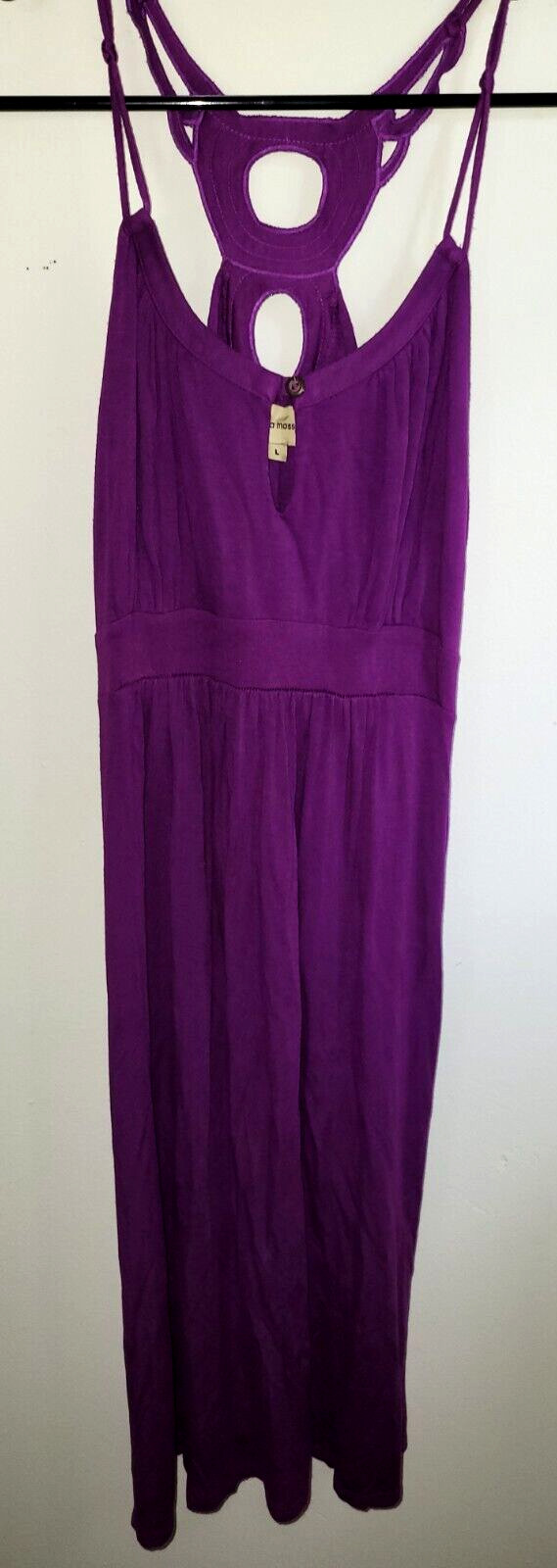 Ella Moss Halter Sundress Sleeveless Purple Dress Large