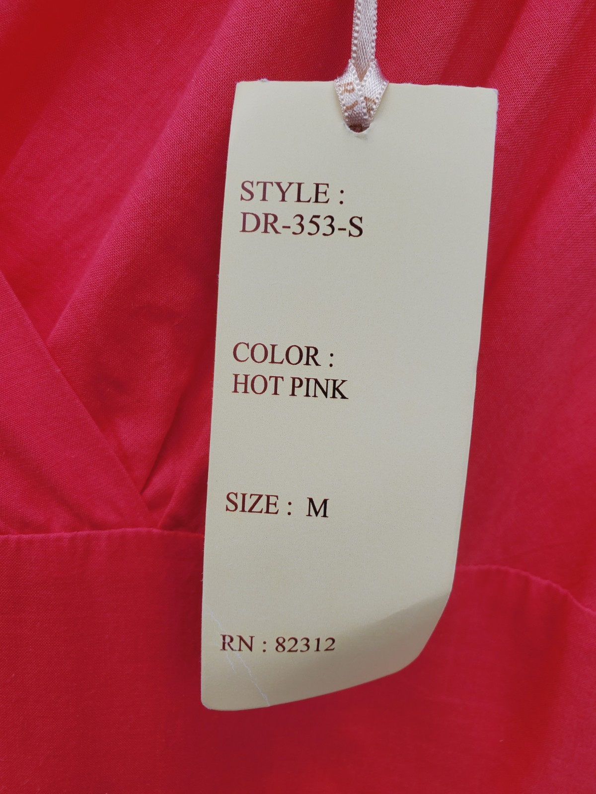 Aryeh Nordstrom, A-line sleeveless v-neck dress, RED, 100% cotton, Medium NWT