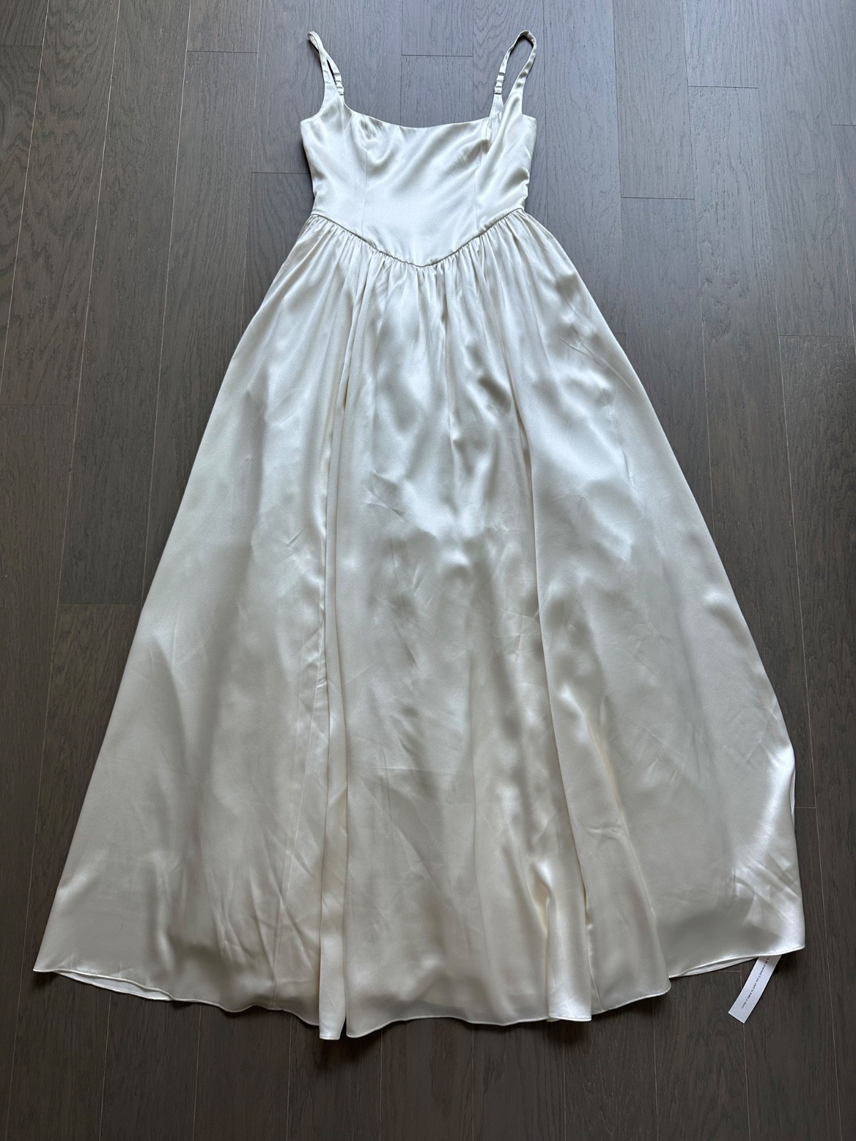 Reformation LIZ Ivory White Silk Maxi Dress Wedding Bridal Gown w/ tags Size 6