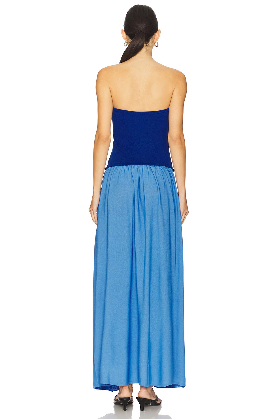 Solid & Striped Strapless Soglio Dress in Maritime Navy & Marina Blue S NWT $298
