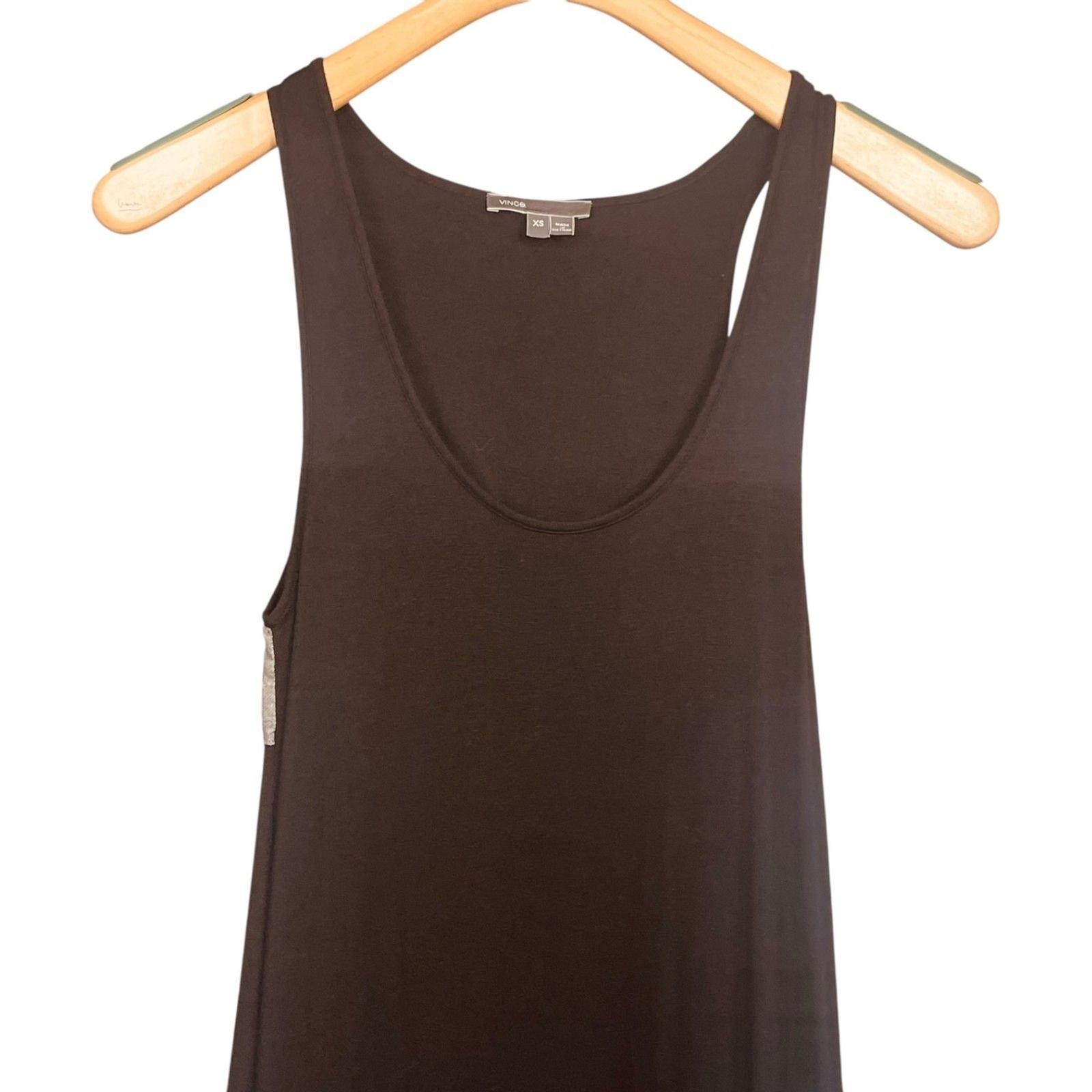Vince Sleeveless Modal Chambray Back Maxi Tank Dress Size XS EUC