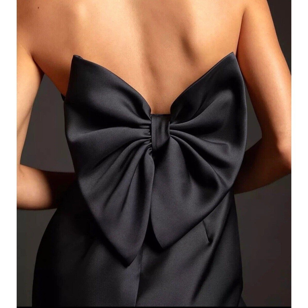 New Anthropologie Hutch Slim Bow-Back Mini Dress Size 10 Old Money Luxury