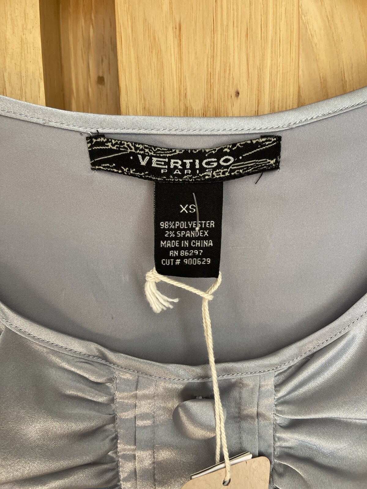 Sanctuary Clothing Vertigo Paris Silver Gray Silky Feel Dress NWT Women’s XS