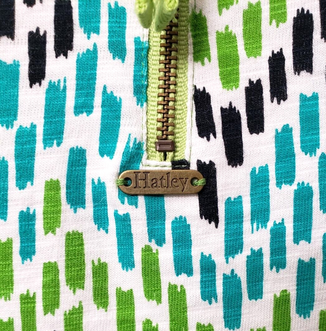 Hatley Shift Dress S Swim Cover Up Expose Zipper Short Sleeve Green Cruise Beach