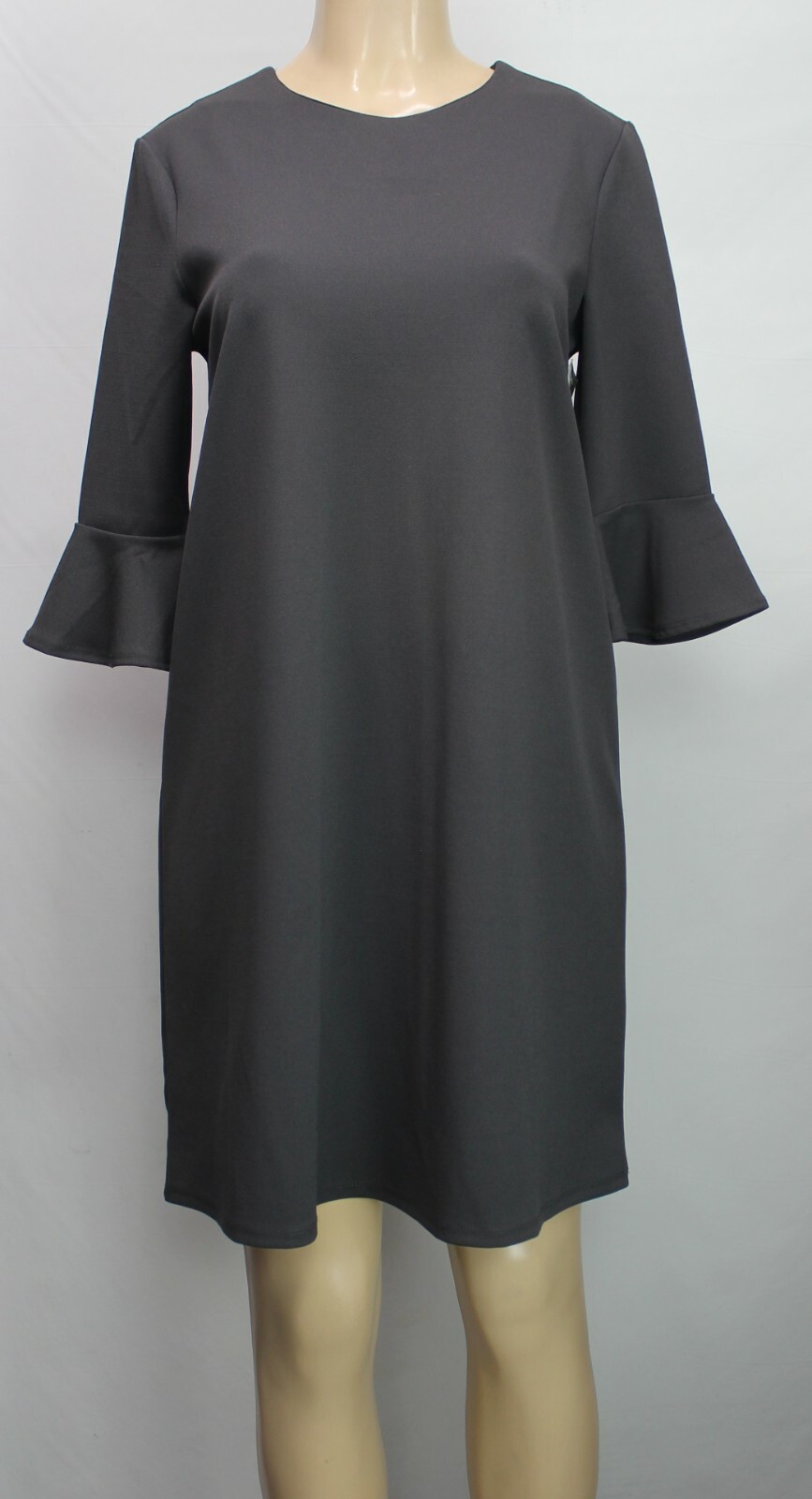 A.B.S Collection Women’s Dress Stretch 3/4 Sleeve Stretch Gray Size S