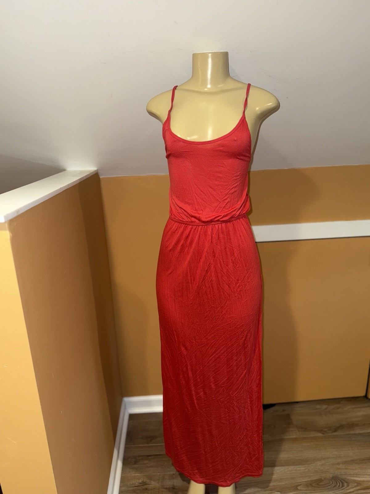 H&M Tank Dress Red Small Maxi Sundress