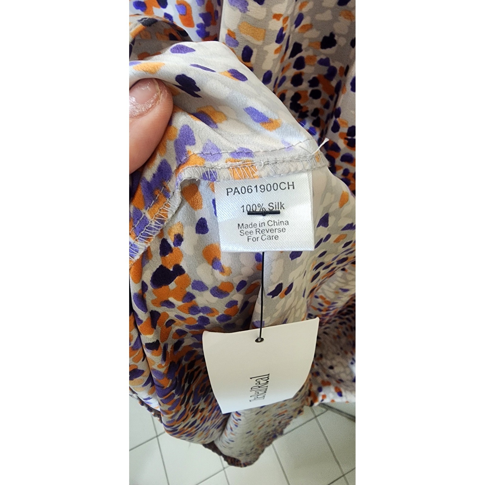 Parker Women Abstract Print Racerback Maxi Dress Purple Orange Multi Size S