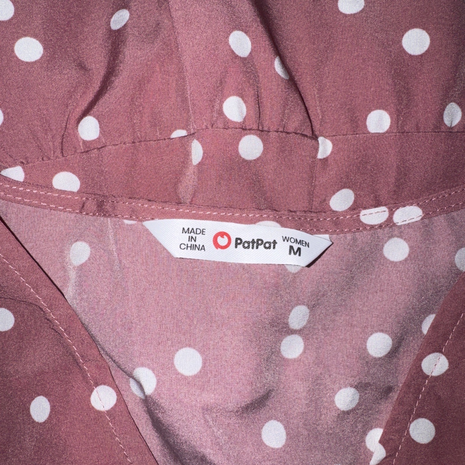 Pat Pat Pink polkadot Dress Size Medium, very nice CLEAN Smoke Free Home! VGC!