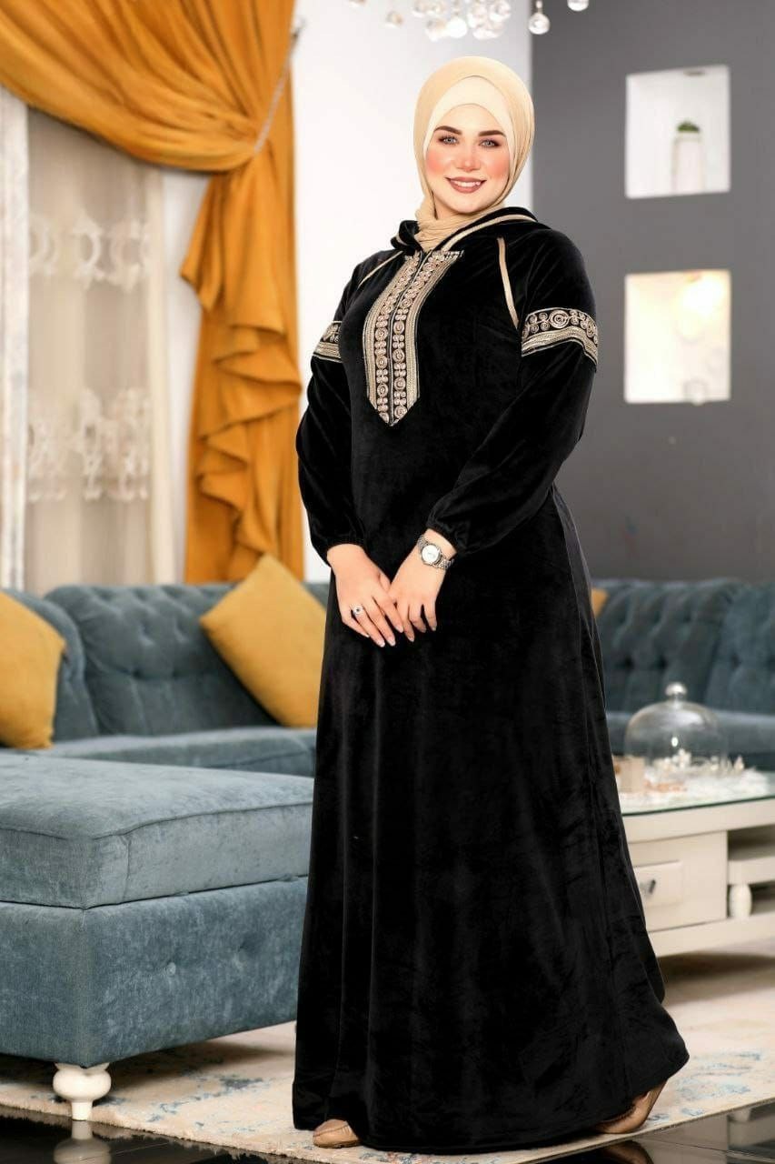 Women Kaftan Abaya Jilbab Long Sleeve Islamic Muslim Dubai Gown Robe Maxi Dress
