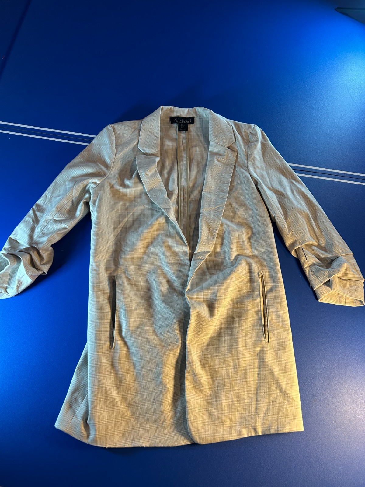 Rachel Zoe Dress Shirt Size S Small Collared Hole In Sleeve See Pics