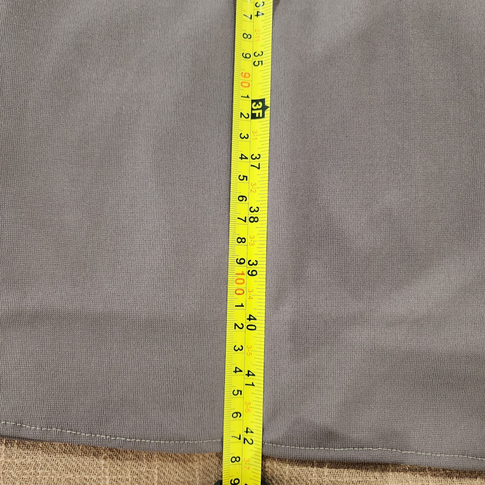 Laundry Shelli Segal Dress Size 12 Taupe Criss Cross Open Back Pullover Lined