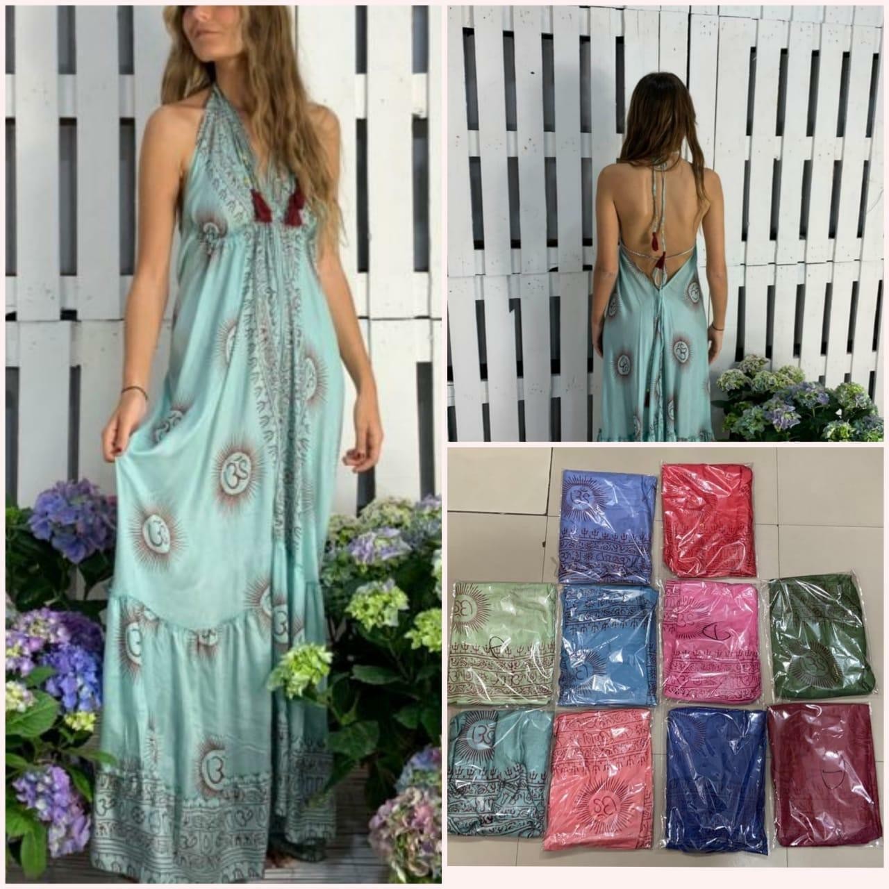 Deal Lot 50pc Indian Hippie Tie Dye Backless Sundress Gypsy Indian Beach Wear
