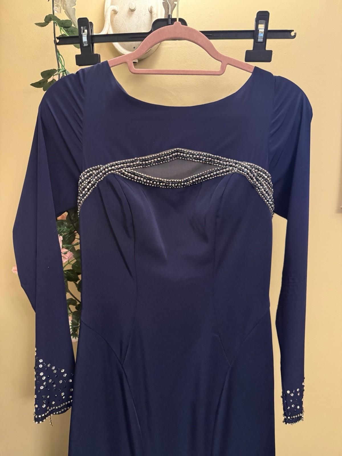 Navy slim dress