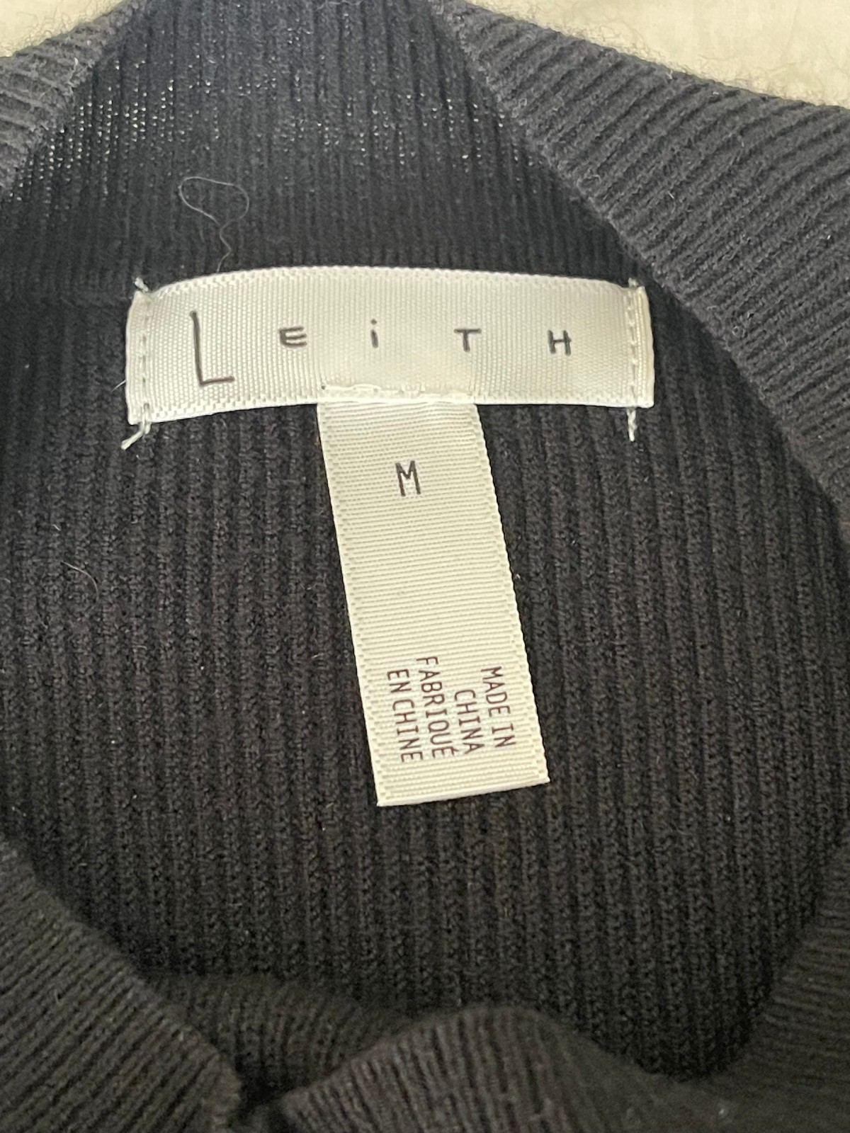 Leith Cutout Front Mock Neck Sweater Dress Sz M