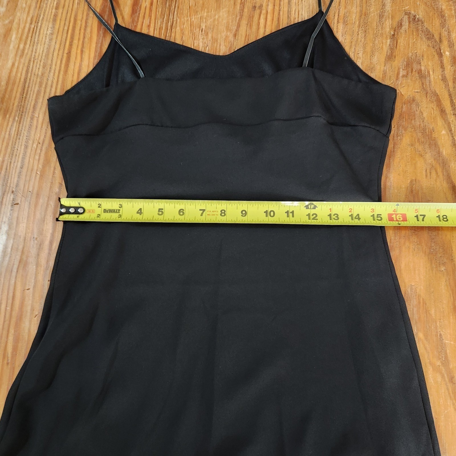 Black Asymmetrical Slip Dress Chiffon Strappy Y2K 90s Ruffle HOCO Large Vtg