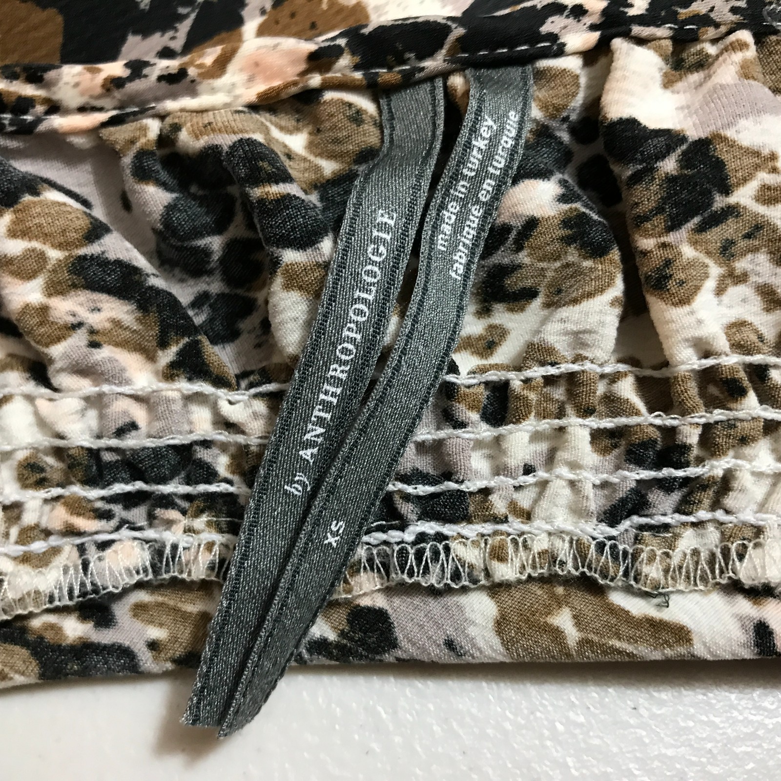 by Anthropologie Square Neck Snakeskin Print Midi Slip Dress Size XS