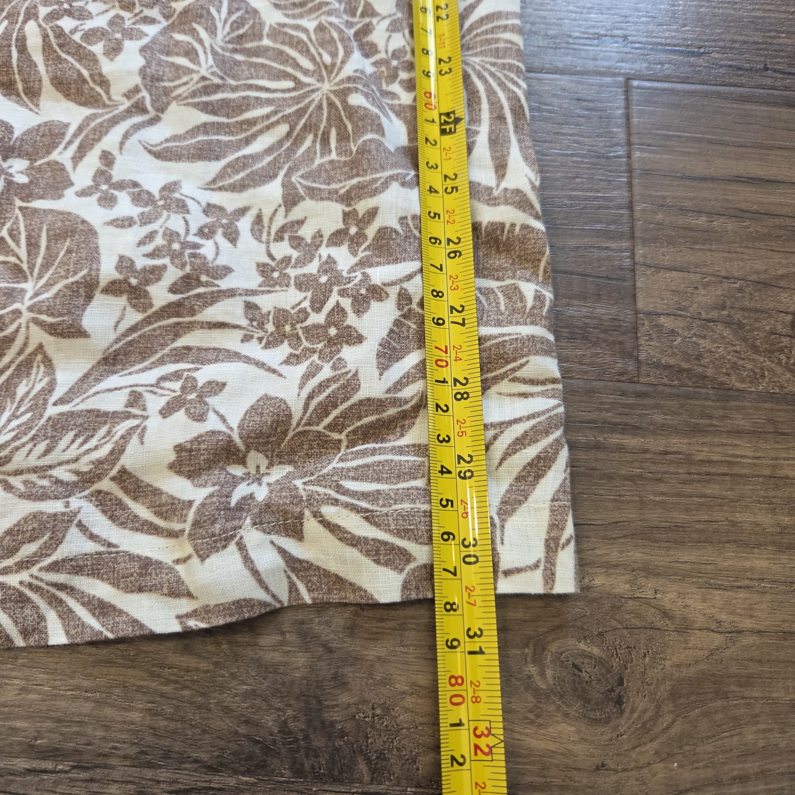 J. Jill Linen Floral Sleeveless Shift Dress Knee Length Beige/Brown Plus 4X